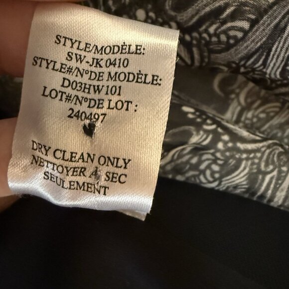 Helmut Lang Black Wool Silk Lightweight Blazer Size 6 Chiffon Luxury Chic - Picture 9 of 12